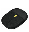 Guante removedor de pelo para mascotas - vista frontal negro con detalle amarillo